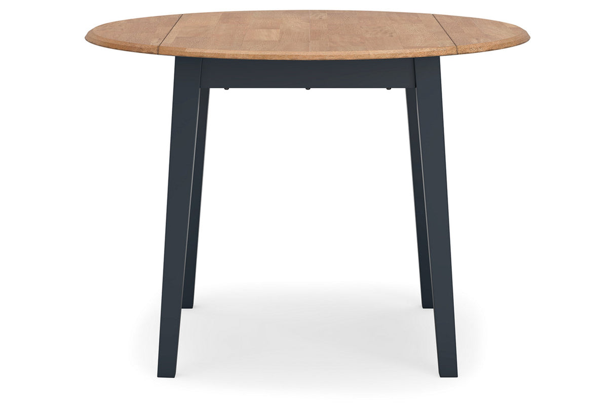 Gesthaven Natural/Blue Dining Table and 2 Chairs from Ashley - Luna Furniture