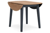 Gesthaven Natural/Blue Dining Table and 2 Chairs from Ashley - Luna Furniture