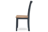 Gesthaven Natural/Blue Dining Table and 2 Chairs from Ashley - Luna Furniture
