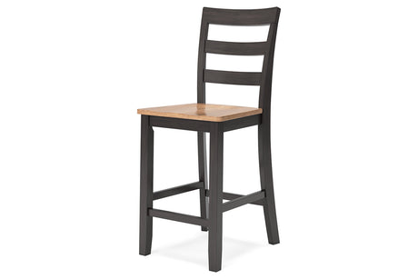 Gesthaven Natural/Brown Counter Height Dining Table and 2 Barstools from Ashley - Luna Furniture