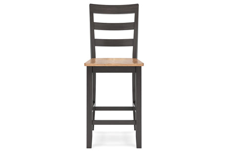 Gesthaven Natural/Brown Counter Height Dining Table and 2 Barstools from Ashley - Luna Furniture