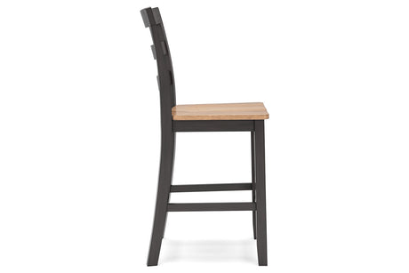 Gesthaven Natural/Brown Counter Height Dining Table and 2 Barstools from Ashley - Luna Furniture