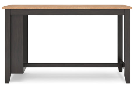 Gesthaven Natural/Brown Counter Height Dining Table and 2 Barstools from Ashley - Luna Furniture