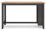 Gesthaven Natural/Brown Counter Height Dining Table and 2 Barstools from Ashley Furniture - Luna Furniture
