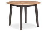 Gesthaven Natural/Brown Dining Table and 4 Chairs from Ashley - Luna Furniture