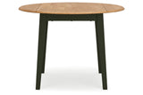 Gesthaven Natural/Green Dining Table and 2 Chairs from Ashley - Luna Furniture