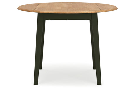 Gesthaven Natural/Green Dining Table and 2 Chairs from Ashley - Luna Furniture