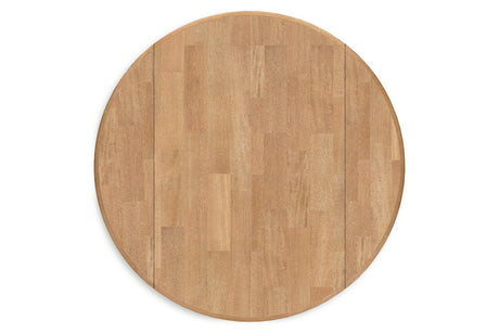 Gesthaven Natural/Green Dining Table and 2 Chairs from Ashley - Luna Furniture