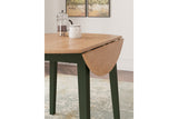 Gesthaven Natural/Green Dining Table and 2 Chairs from Ashley - Luna Furniture