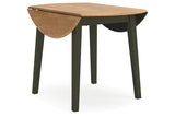 Gesthaven Natural/Green Dining Table and 4 Chairs from Ashley - Luna Furniture