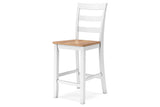 Gesthaven Natural/White Counter Height Dining Table and 2 Barstools from Ashley - Luna Furniture