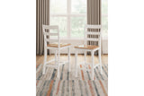 Gesthaven Natural/White Counter Height Dining Table and 2 Barstools from Ashley - Luna Furniture