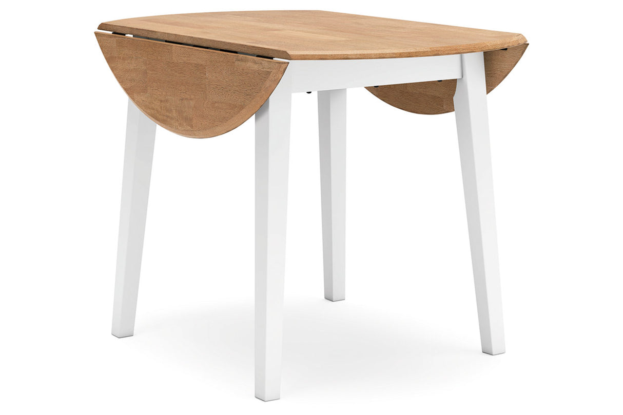 Gesthaven Natural/White Dining Table and 2 Chairs from Ashley - Luna Furniture