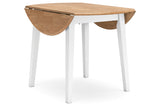 Gesthaven Natural/White Dining Table and 2 Chairs from Ashley - Luna Furniture