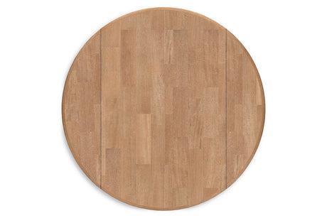 Gesthaven Natural/White Dining Table and 2 Chairs from Ashley - Luna Furniture