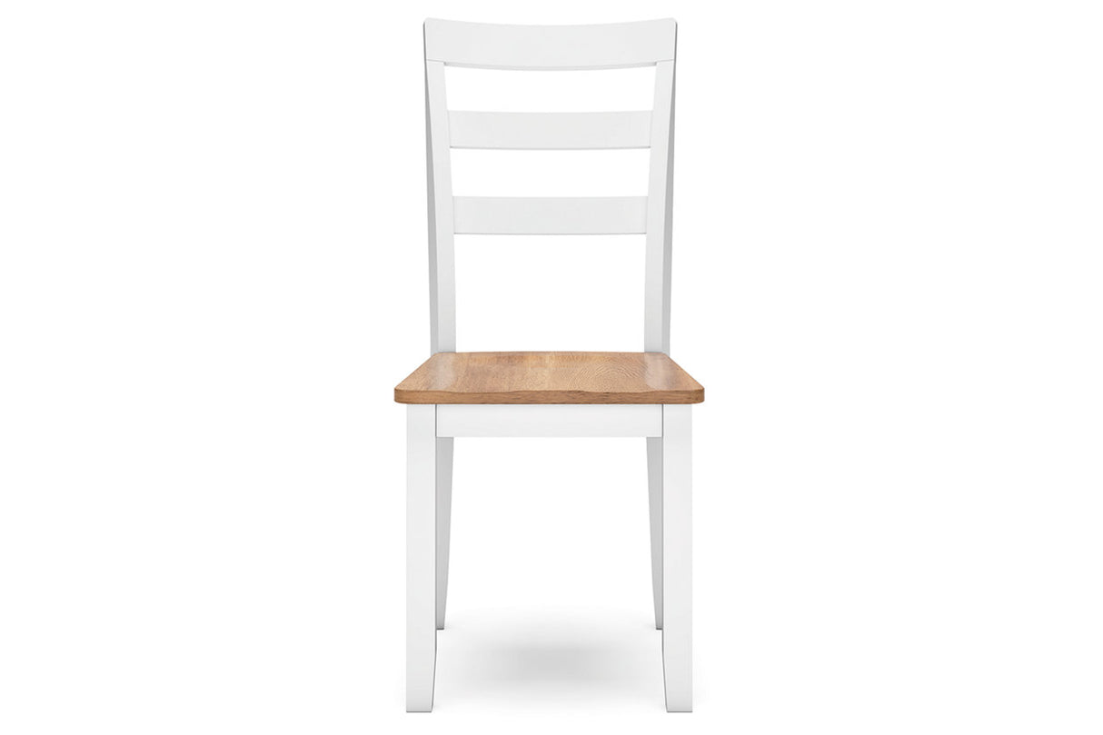 Gesthaven Natural/White Dining Table and 2 Chairs from Ashley - Luna Furniture