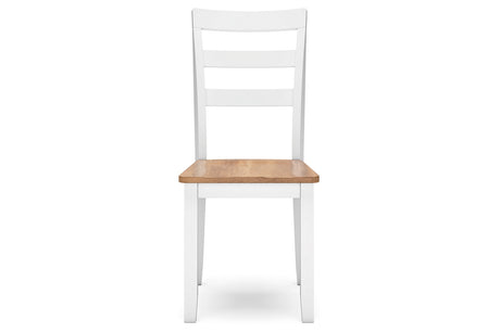 Gesthaven Natural/White Dining Table and 2 Chairs from Ashley - Luna Furniture