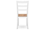 Gesthaven Natural/White Dining Table and 2 Chairs from Ashley - Luna Furniture