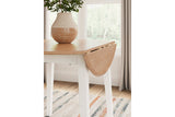 Gesthaven Natural/White Dining Table and 2 Chairs from Ashley - Luna Furniture