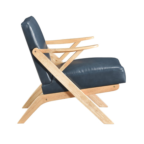 Gideon Natural Blue Accent Chair from Homelegance - Luna Furniture