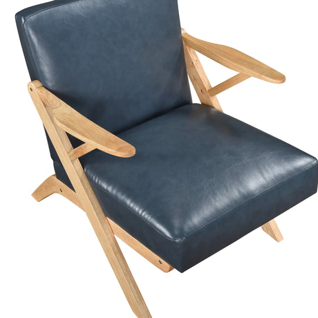 Gideon Natural Blue Accent Chair from Homelegance - Luna Furniture