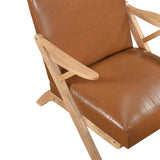 Gideon Natural Brown Accent Chair from Homelegance - Luna Furniture