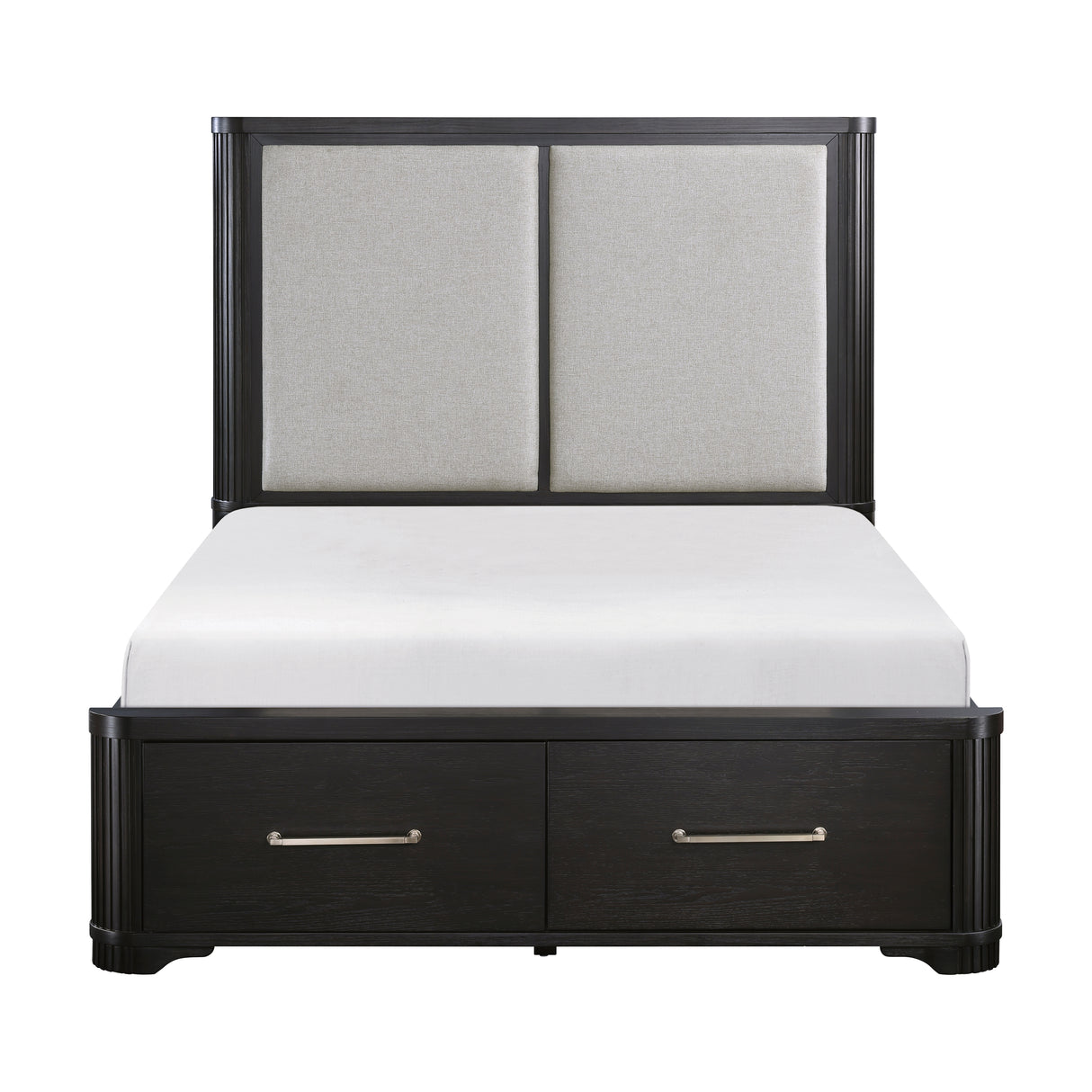 Gilbert Charcoal King Storage Platform Bed from Homelegance - Luna Furniture