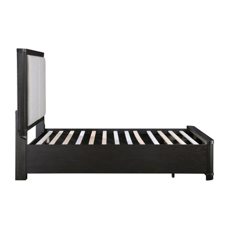 Gilbert Charcoal King Storage Platform Bed from Homelegance - Luna Furniture