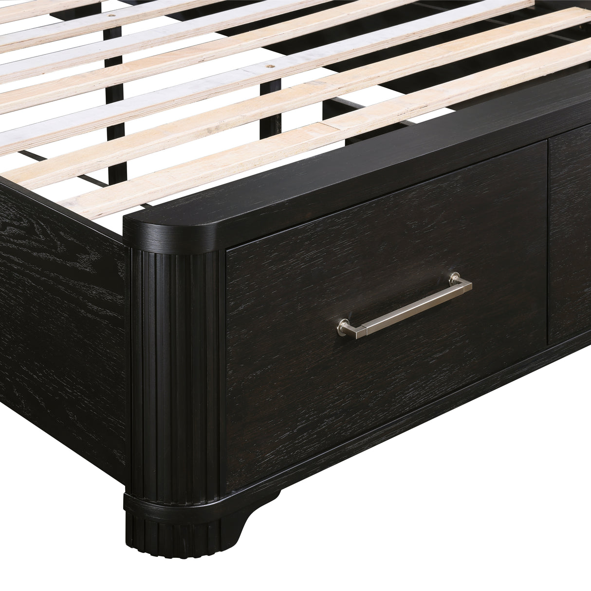 Gilbert Charcoal King Storage Platform Bed from Homelegance - Luna Furniture
