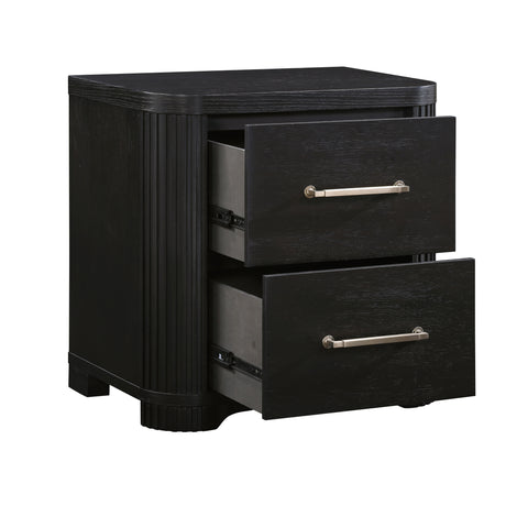 Gilbert Charcoal Nightstand from Homelegance - Luna Furniture