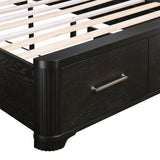 Gilbert Charcoal Queen Storage Platform Bed from Homelegance - Luna Furniture