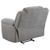 Gilson Gray Chenille Glider Recliner Chair from Coaster - Luna Furniture