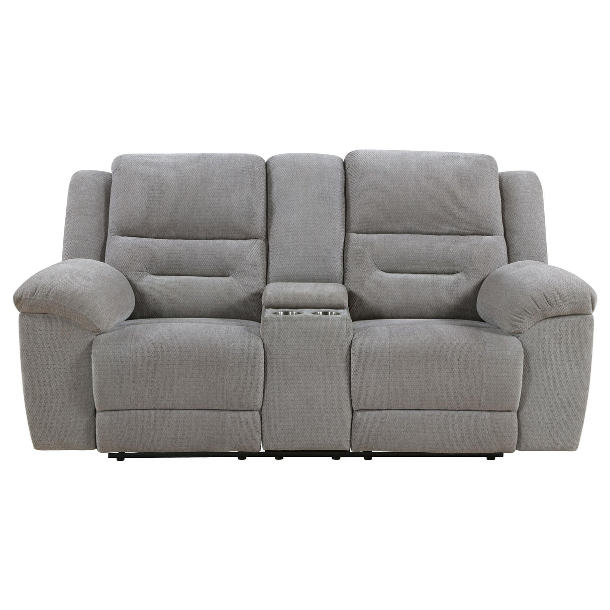 Gilson Gray Chenille Reclining Loveseat from Coaster - Luna Furniture