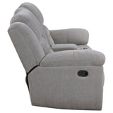 Gilson Gray Chenille Reclining Loveseat from Coaster - Luna Furniture