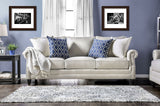 Giovanni Beige/Blue Sofa from Furniture of America - Luna Furniture