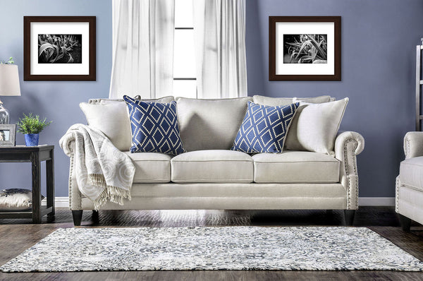 Giovanni Beige/Blue Sofa