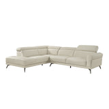 8456BEG*2LC2R (2)2-Piece Sectional with Left Side Chaise from Homelegance - Luna Furniture