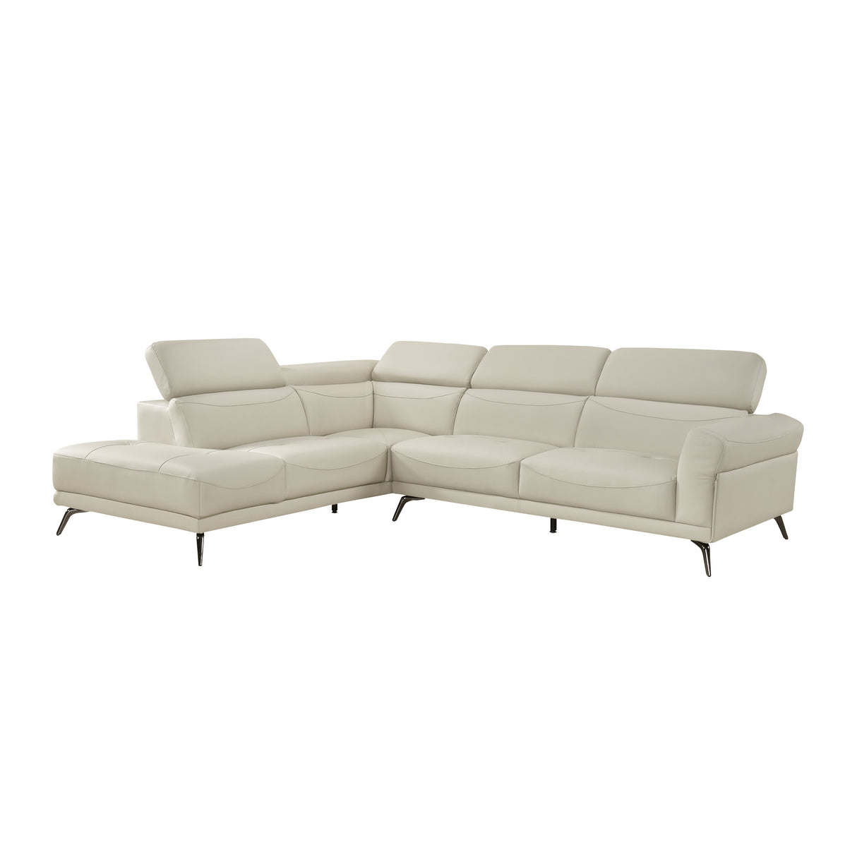 8456BEG*2LC2R (2)2-Piece Sectional with Left Side Chaise from Homelegance - Luna Furniture