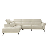 8456BEG*2LC2R (2)2-Piece Sectional with Left Side Chaise from Homelegance - Luna Furniture
