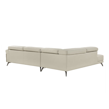 8456BEG*2LC2R (2)2-Piece Sectional with Left Side Chaise from Homelegance - Luna Furniture