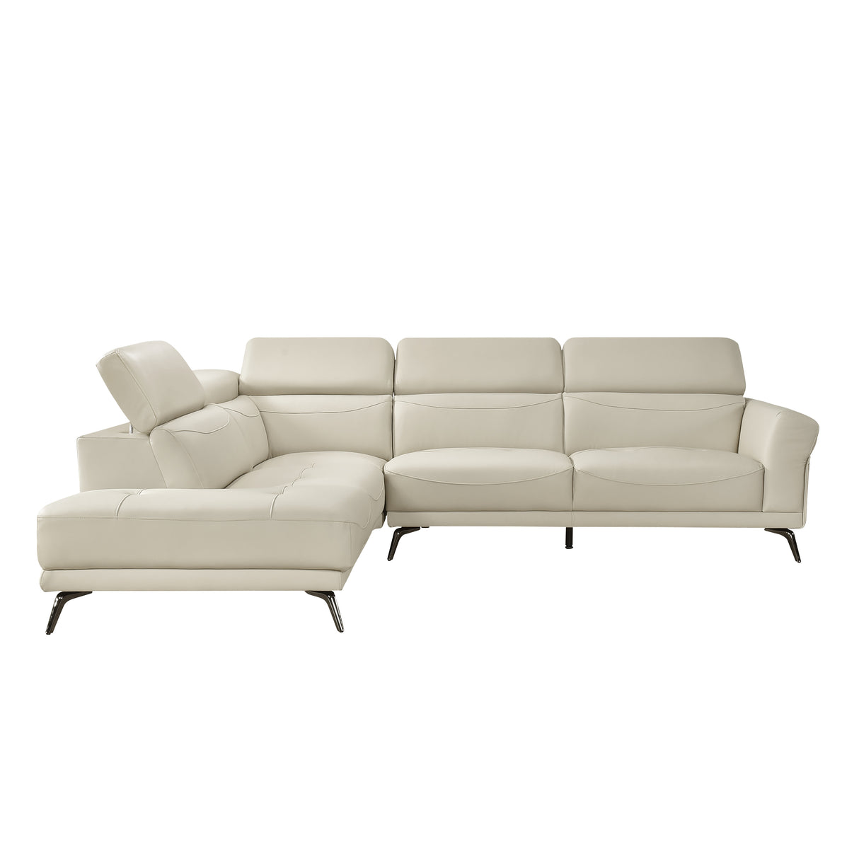 8456BEG*2LC2R (2)2-Piece Sectional with Left Side Chaise from Homelegance - Luna Furniture