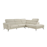 8456BEG*22LRC (2)2-Piece Sectional with Right Side Chaise from Homelegance - Luna Furniture