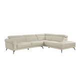 8456BEG*22LRC (2)2-Piece Sectional with Right Side Chaise from Homelegance - Luna Furniture