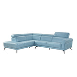 8456BUE*2LC2R (2)2-Piece Sectional with Left Side Chaise from Homelegance - Luna Furniture