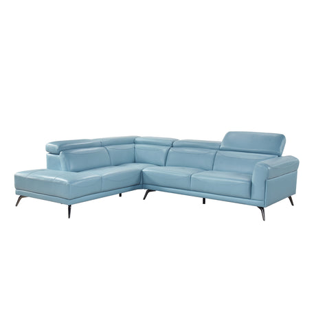 8456BUE*2LC2R (2)2-Piece Sectional with Left Side Chaise from Homelegance - Luna Furniture