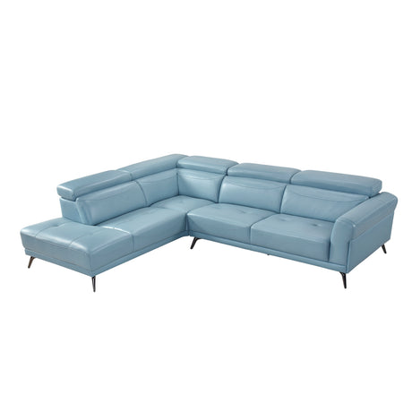 8456BUE*2LC2R (2)2-Piece Sectional with Left Side Chaise from Homelegance - Luna Furniture