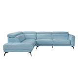 8456BUE*2LC2R (2)2-Piece Sectional with Left Side Chaise from Homelegance - Luna Furniture
