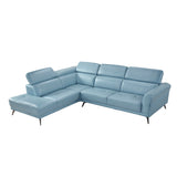 8456BUE*2LC2R (2)2-Piece Sectional with Left Side Chaise from Homelegance - Luna Furniture