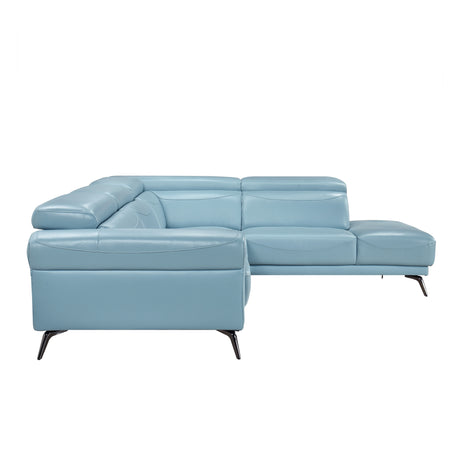 8456BUE*22LRC (2)2-Piece Sectional with Right Side Chaise from Homelegance - Luna Furniture
