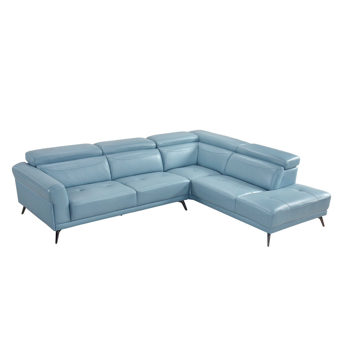 8456BUE*22LRC (2)2-Piece Sectional with Right Side Chaise from Homelegance - Luna Furniture